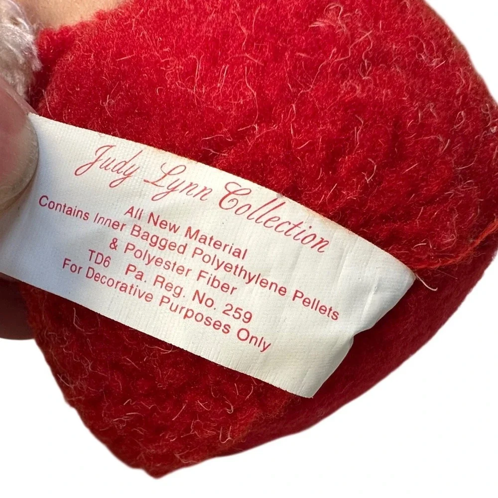 Russ Berrie Handmade Santa Ornament Red Felt Sack‎ Tree Snowflake Star